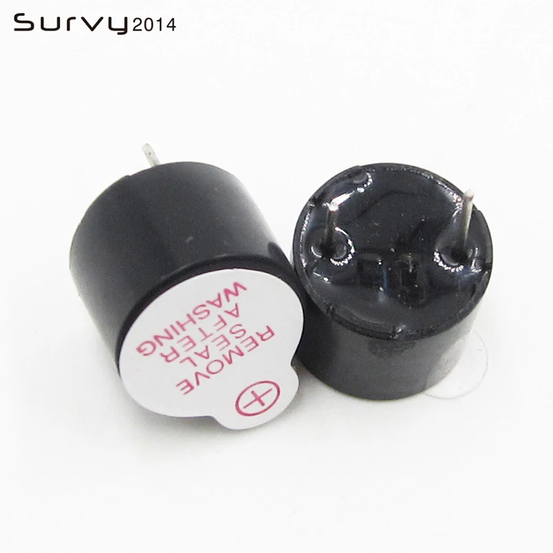 New Arrival 10pcs 5v Active Buzzer Magnetic Long Continous Beep Tone 12*9.5mm