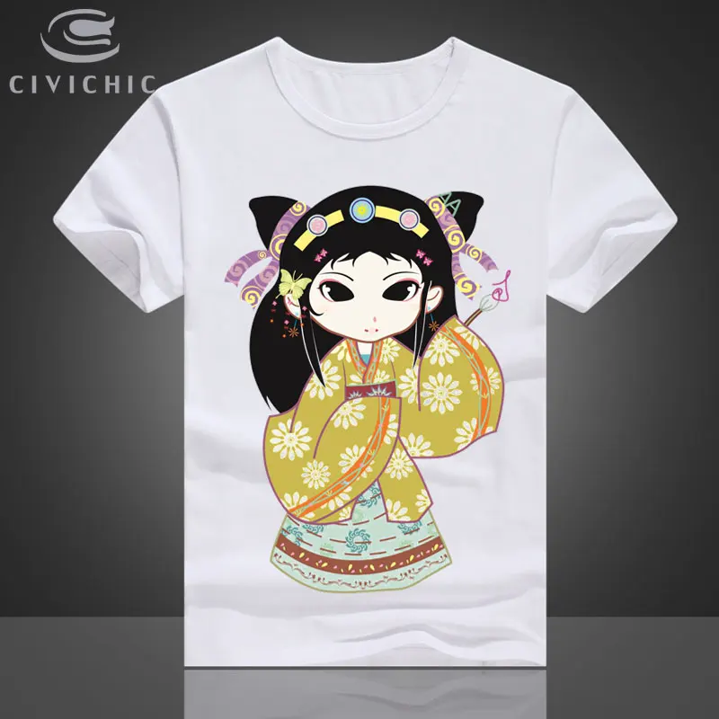 CIVI CHIC Oriental Ethnic Loose T Shirt Woman Chinese Style A Dream In Red Mansions Printed Tops Tee Man Plus Size Tshirt WST131