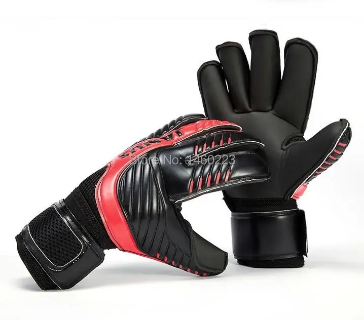 Janus Goalkeeper Goalie Keeper GK Gloves Roll Finger Soccer Size 6 7 8 9 10 NEW BLACK RED BLUE WHITE Free Shipping