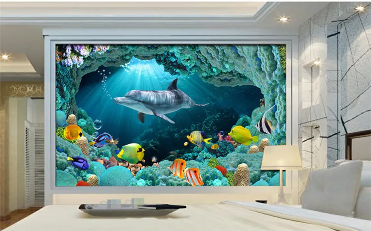 

3d huge mural papel de parede water through cave for bedroom & sofa tv wallpaper murals wallpapers