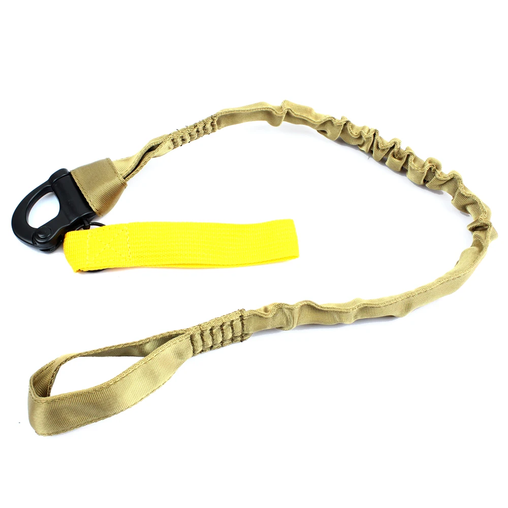 ROCOTACTICAL Tactical Internal Bungee Elastic Sling Military Personal Retention Lanyard with Snap Hook, Tool Lanyard