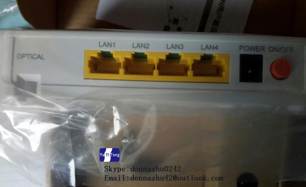 Terminal GPON/GPON ONU F633 con puertos LAN 1GE + 3FE