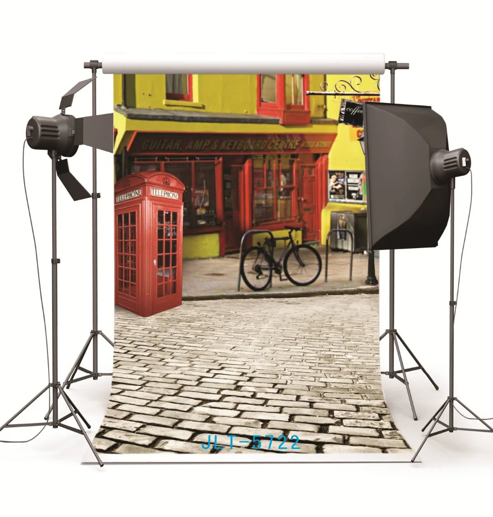 Outdoor Shop Phonebooth Fabric Cloth Custom Photography Backdrop Prop Photo Studio Background for Wedding Children for photocall