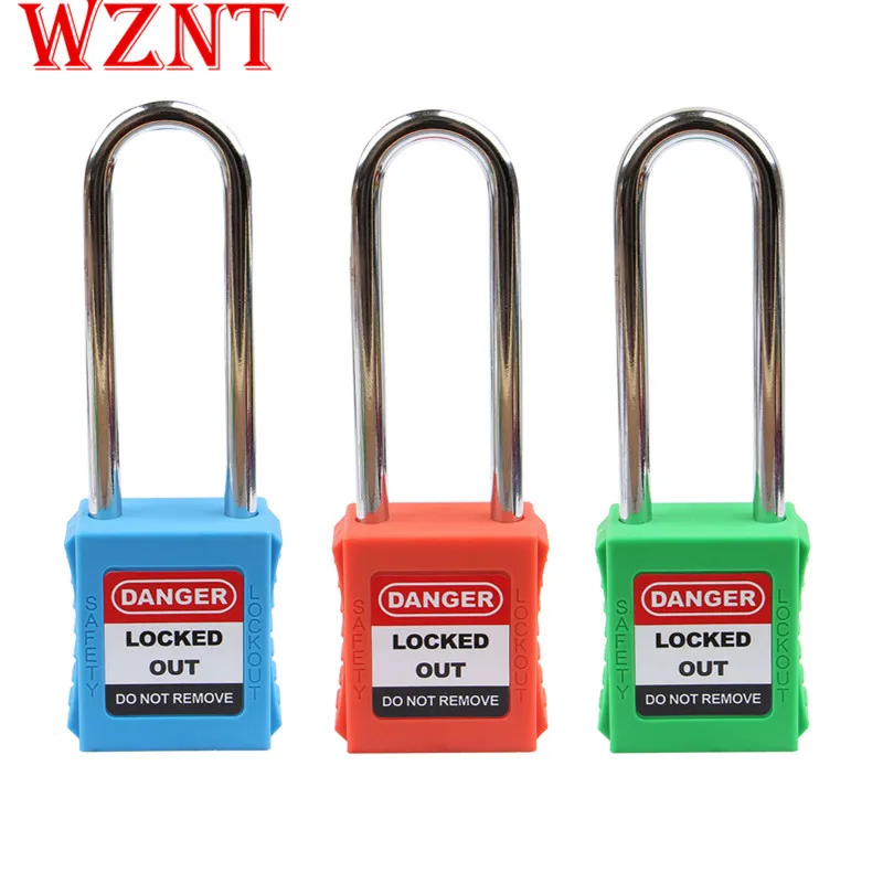 5PCS Free shipping 76mm Osha standard danger safety padlock with key