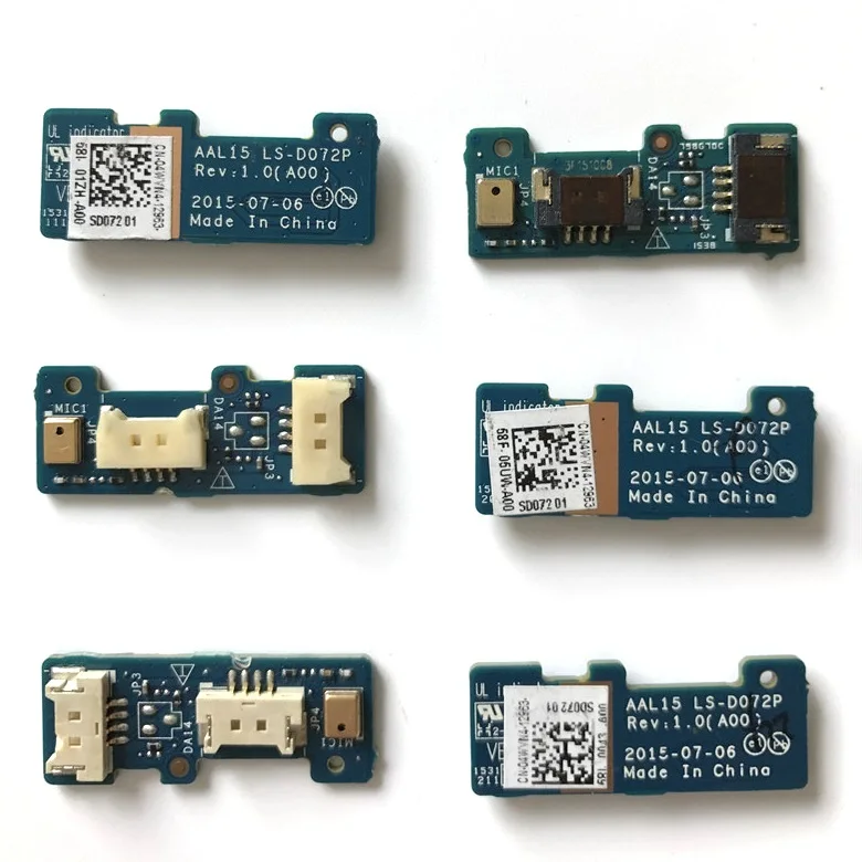 Placa de microfone genuíno para dell inspiron 5555 5558 5559 5458 3558 5758 5755 lsd072p módulo pcb microfone substituição do portátil