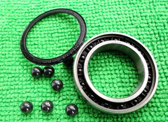 

6801 2RS Size 12x21x5 Stainless Steel + Ceramic Ball Hybrid Bike Bearing