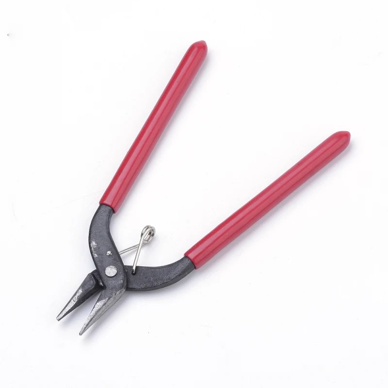 45# Polished Steel Jewelry Pliers Flat Nose Pliers Jewelry Making Tools 160x45x10mm