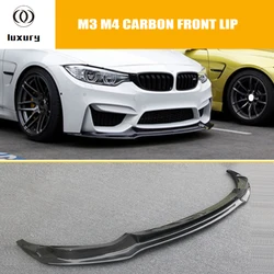 V Style Carbon Fiber Front Bumper Chin Lip for BMW F80 M3 F82 F83 M4 2014 - 2020