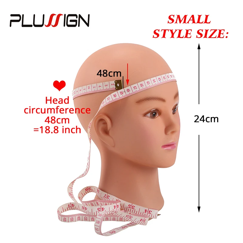 Plussign 21 Inch Training Head With Clamp Popular Cosmetology Bald Mannequin Heads For Makeup Practice Wig Making Hats Display