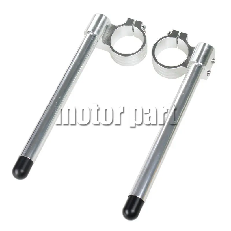 51mm Clip-ons Handle Bar For Aprilia RSV Mille R Motorcycle Fork Tube CNC Riser Handlebar Raised 20mm Silver Color