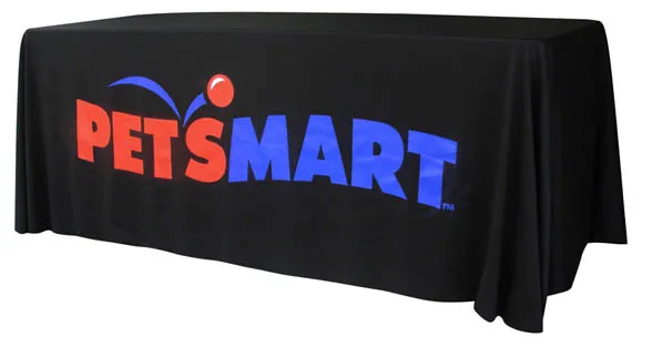 8ft Tradeshow Table Cover with Free Shipping/ Logo Table Cloth/Company Table Cover/Exhibition Table cloth