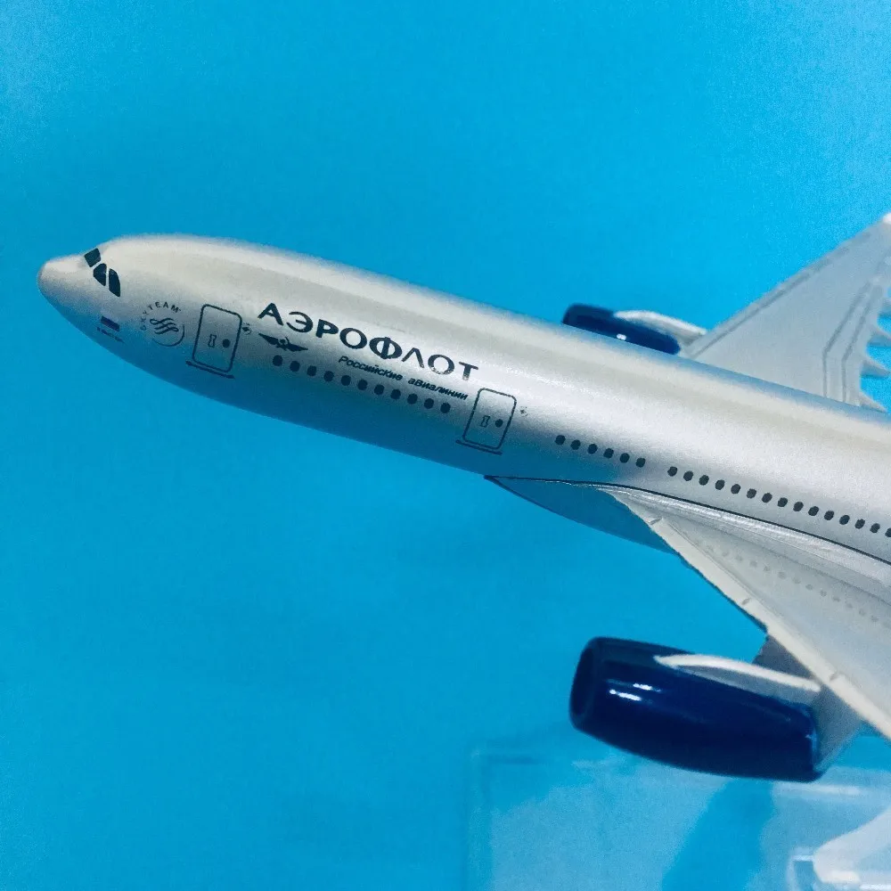 JASON TUTU 16cm Plane Airplane Model Aeroflot Airbus A380 Aircraft Model Diecast Metal Model Airplanes 1:400 Plane Toy Gift