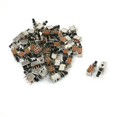 6 Pin Terminals Self-Locking Action Tactile Switch 25mm x 13mm x 8mm 50 PCS