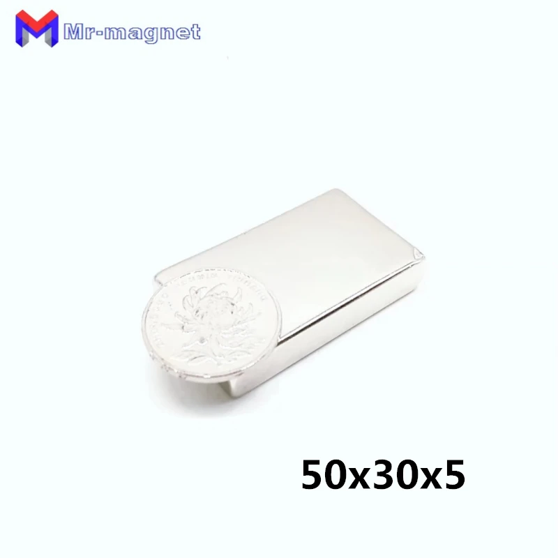 

10pcs 50x30x5mm Super strong neo neodymium magnet 50x30x5, NdFeB magnet 50*30*5mm, 50mm x 30mm x 5mm magnets 50mmx30mmx5mm