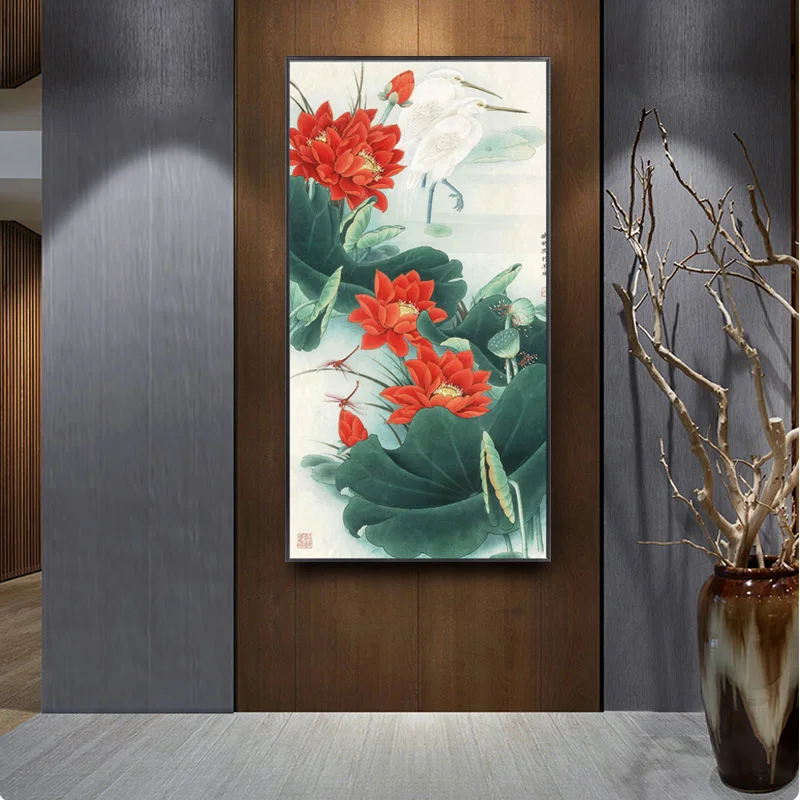 

Print Abstract Flower Wintersweet Traditional Chinese Painting & Calligraphy on Canvas Poster Art Wall Picture for Living Room