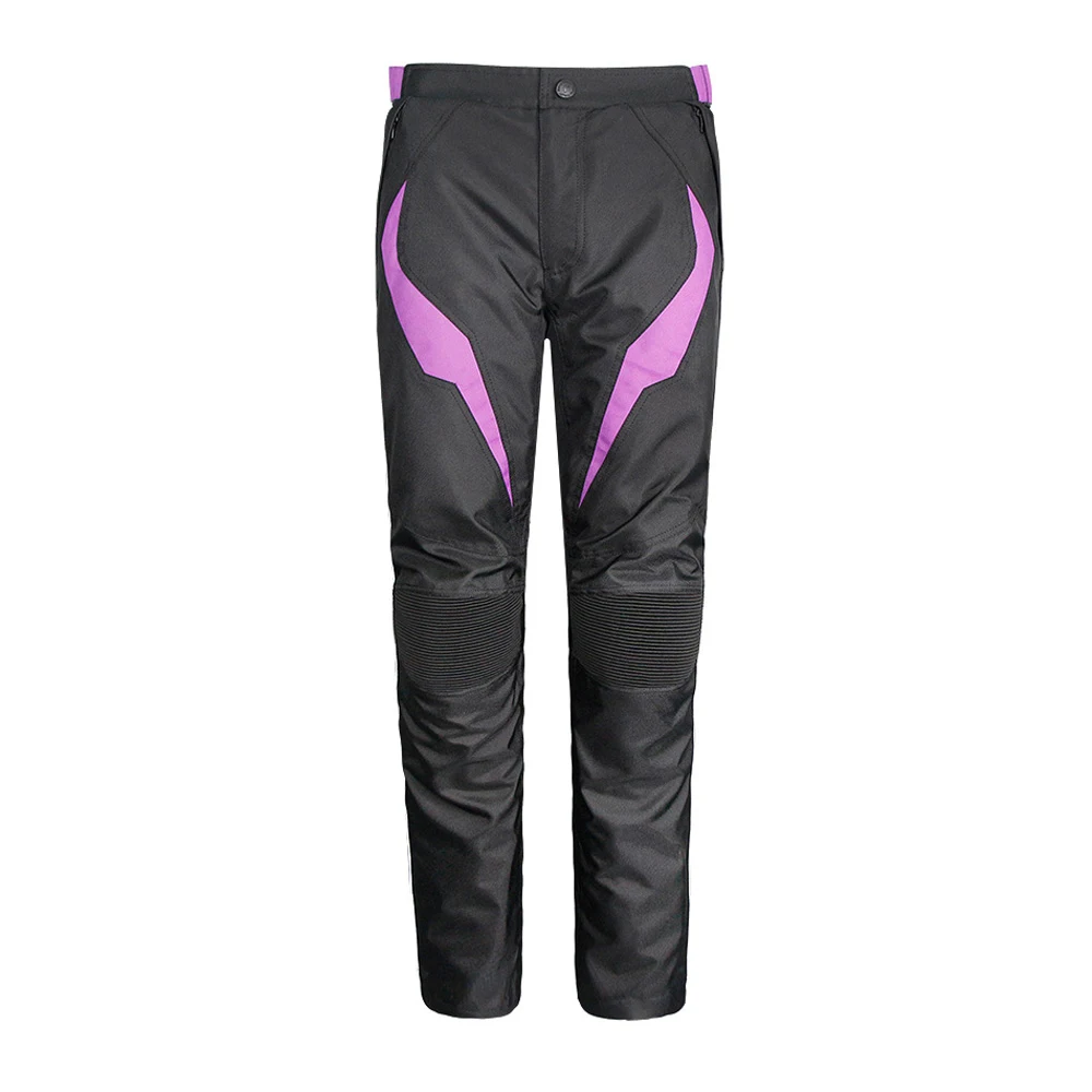 Female Motorcycle Pants Women Waterproof Trousers with Kneepads Hippads Pockets Windproof Warm Extensible Flexible Slim Fit