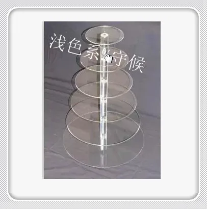 Hot selling Free Shipping Customized 6 Tier Acrylic Wedding Cupcake Stands Cake Stands/Clear Perspex Cake Stand decoration