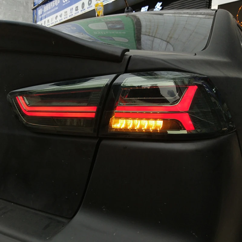 manufacturer for Car Tail light for Lancer LED Taillight 2008-2017 for EVO Tail lamp with LED Moving Signal light