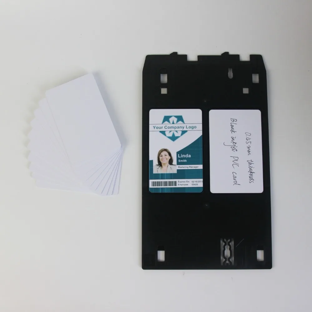 100PCS 20mil 0.45mm thickness Blank Inkjet PVC ID Card 0.45mm Thickness Printable for Epson or Canon Inkjet Printer