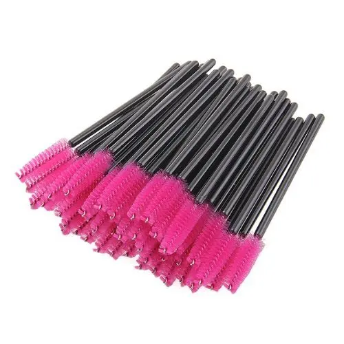 Brosses à cils jetables, 50 pièces, brosses de maquillage, baguettes de Mascara, applicateur de cils multicolores, brosse cosmétique, outils de maquillage