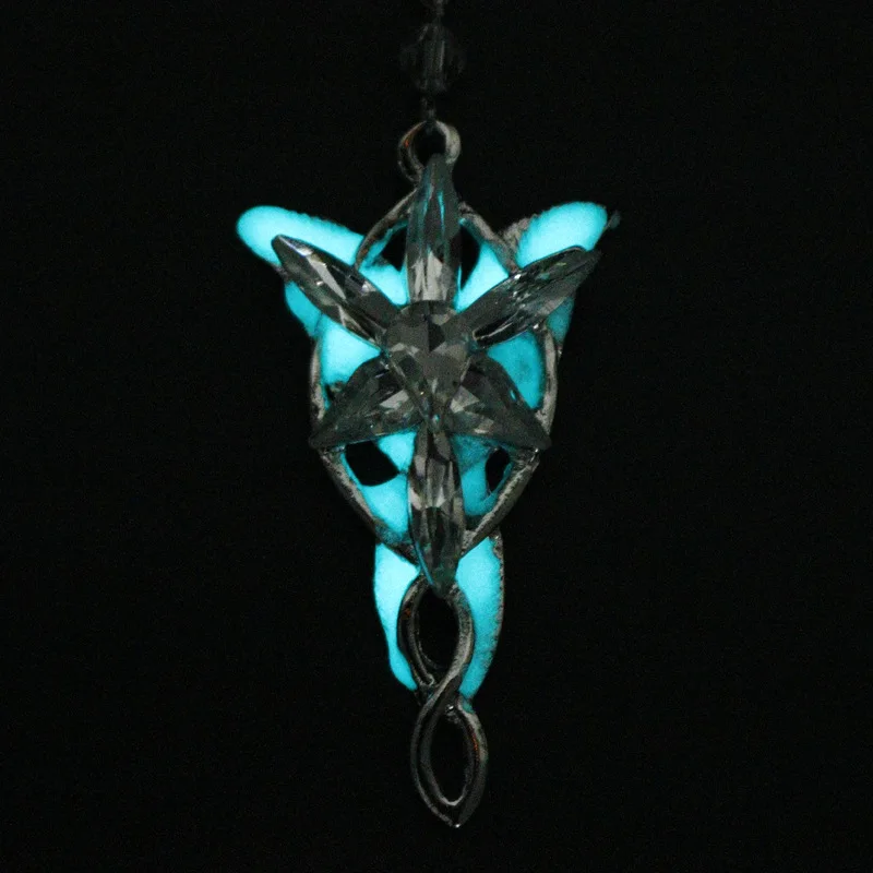 dongsheng Arwen Evenstar GLOW in the DARK Luminous Pendant Necklace For Women Fashion Movie Jewelry