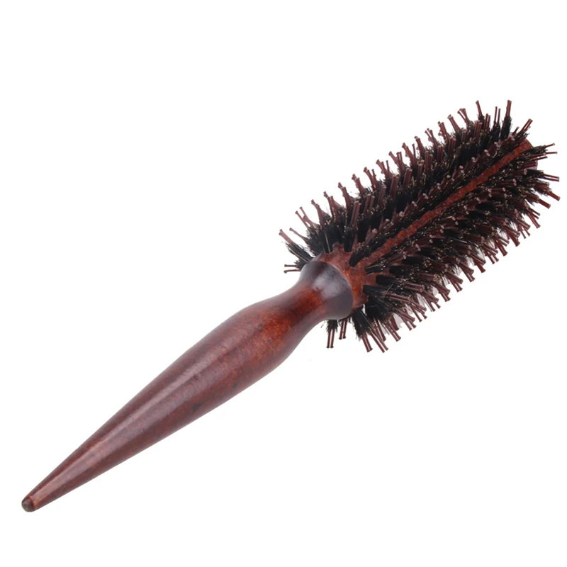 Professional Round Hair Salon Styling Temperature Color Change Radial  Hairdressing Barrel Curler Brushes Comb