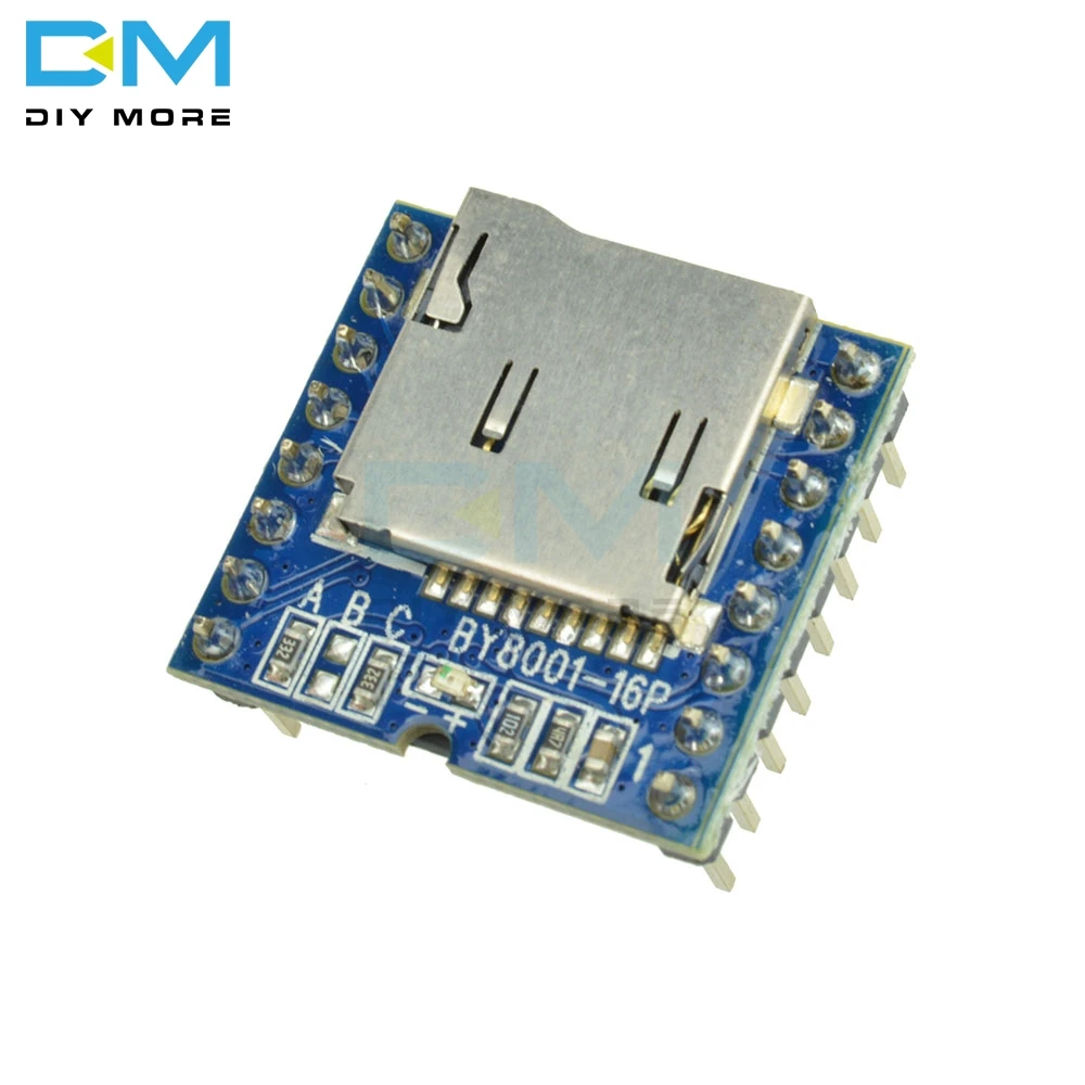 TF Micro SD U-Disk  BY8001-16P MP3 Player Audio Voice Module Board 3.3V 5V for Arduino