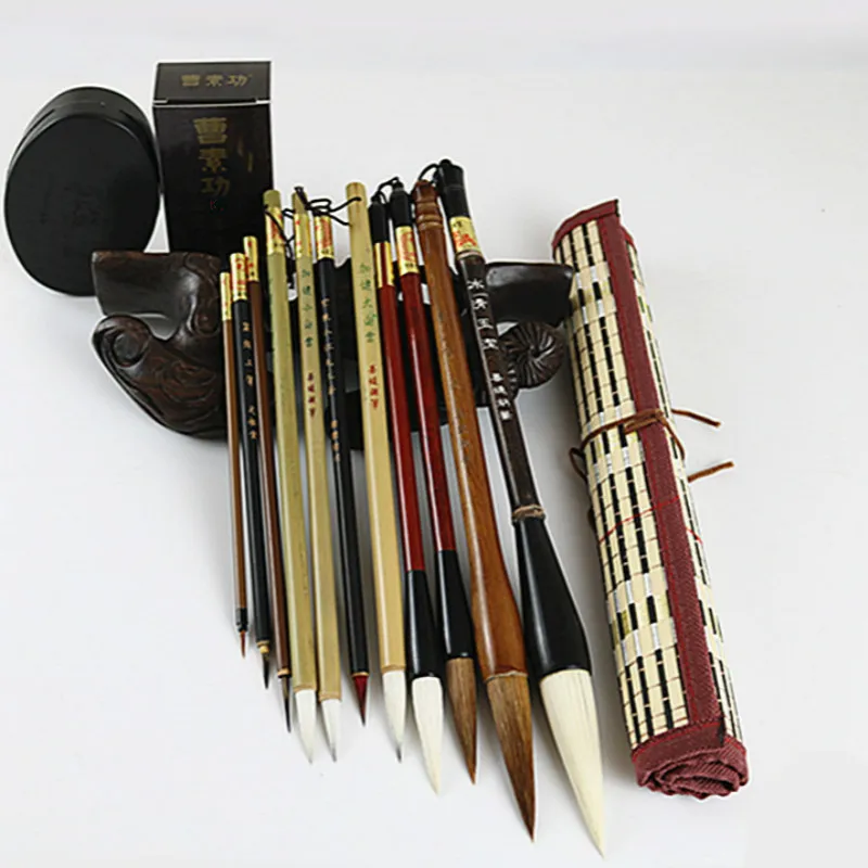 Traditional Chinese Painting Brush Set Soft Woolen Hair Chinese Calligraphy Brushes Ink Painting Hook Line Pen Painting Supplies