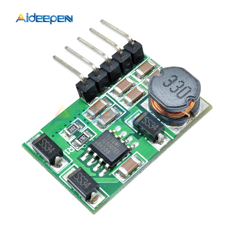 3V-18V to +-5V 6V 9V 12V 15V 24V 1.8A 2A Positive & Negative Dual DC DC Converter Step-up Boost Module Regulator Board