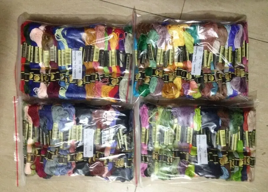 DMC Cross Stitch Floss Thread, Embroidery Thread, Higher Quality, 6 Strand, Any Color, 447 PCs