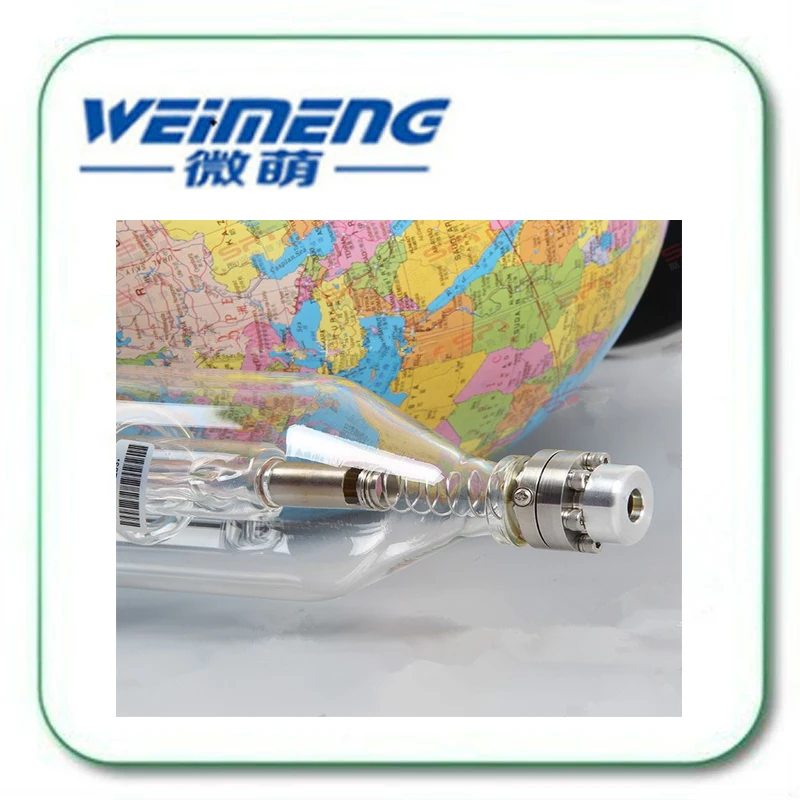 Weimeng brand CO2 Glass Laser Tube 1000mm 50W Glass Laser Lamp factroy directly supply for CO2 Laser Engraving Cutting Machine