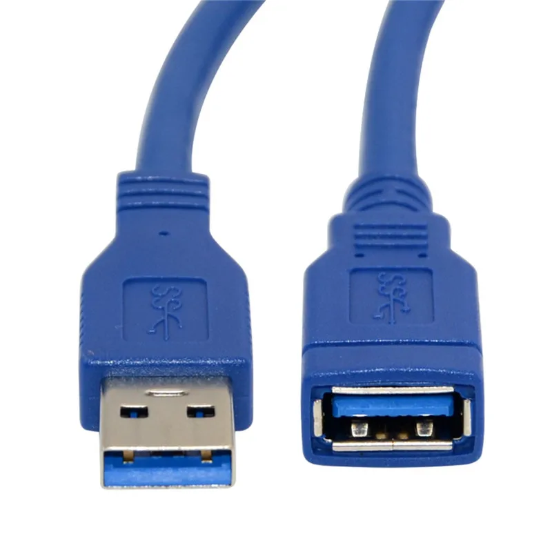 Standard 5Gbps Super Speed USB 3.0 A male to A Female Extension Cable 0.3m 0.6m 1m 1.5m 3m Blue