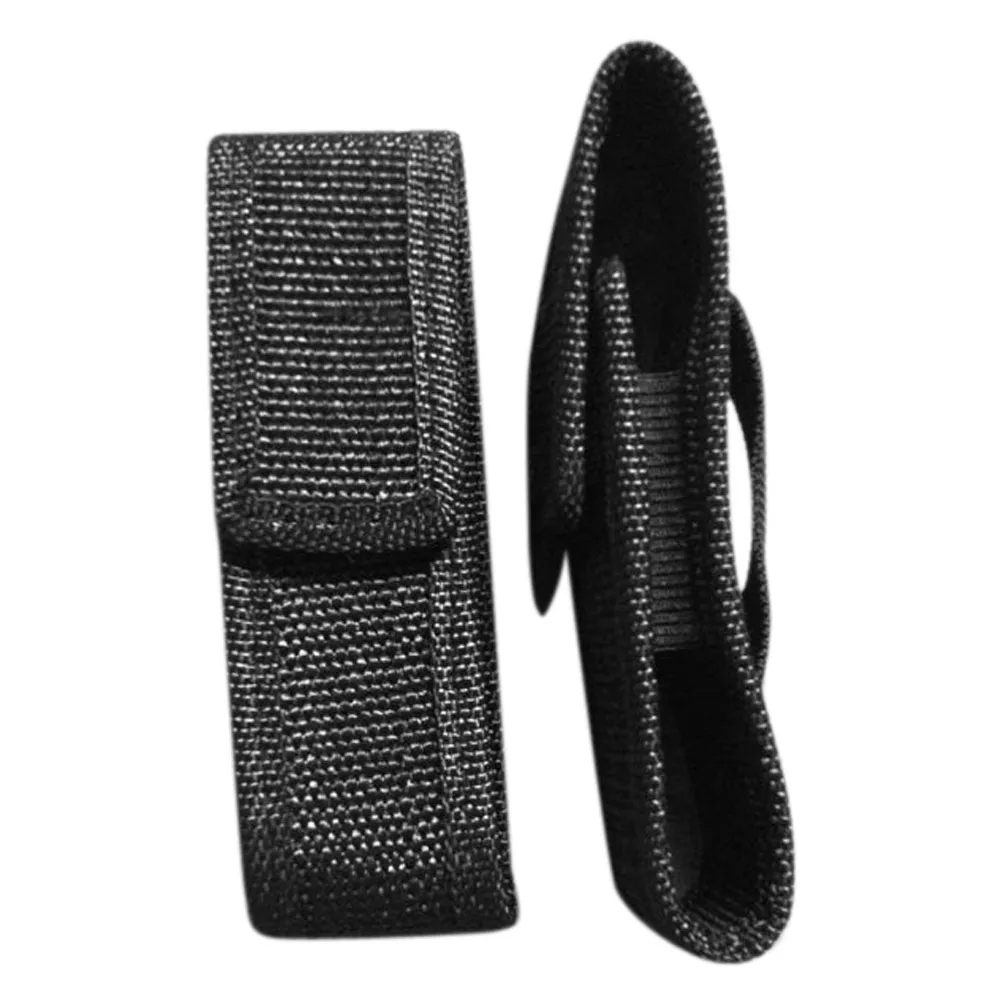 1Pc 12cm Nylon Flashlight Holster Pouch Adhesive Belt Holder Case for LED Torch Camping Hiking Holster