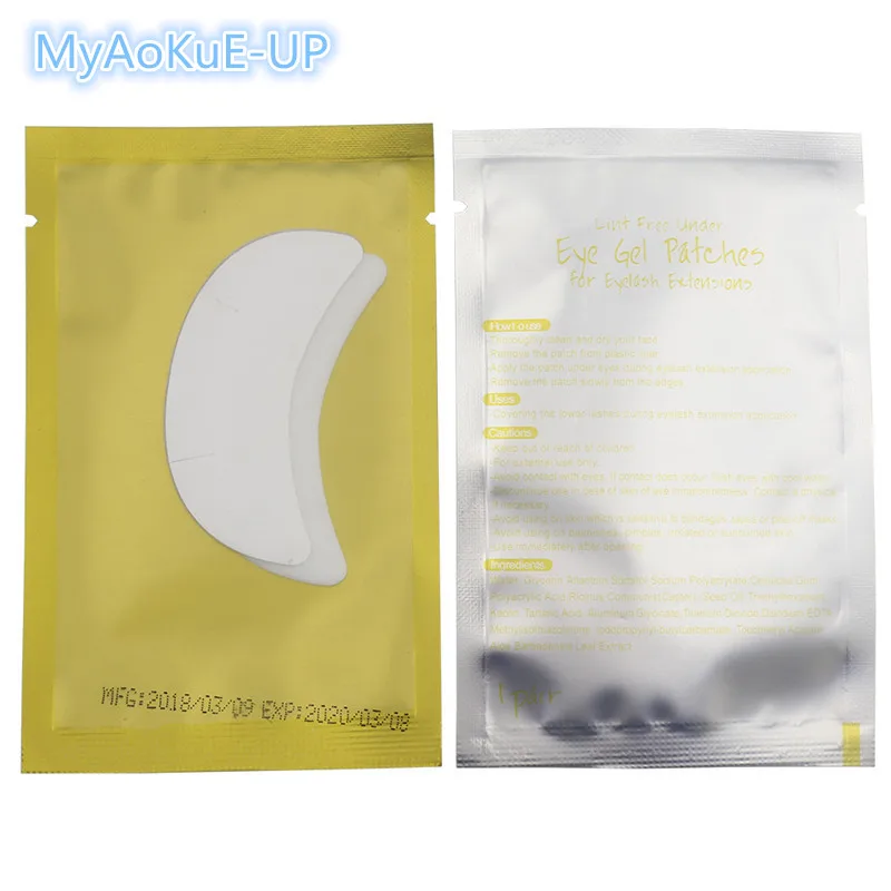 50 pairs/pack Under Eye Pads New Paper Patches Eyelash Extension Eye Tips Sticker Wraps women Make Up Tools