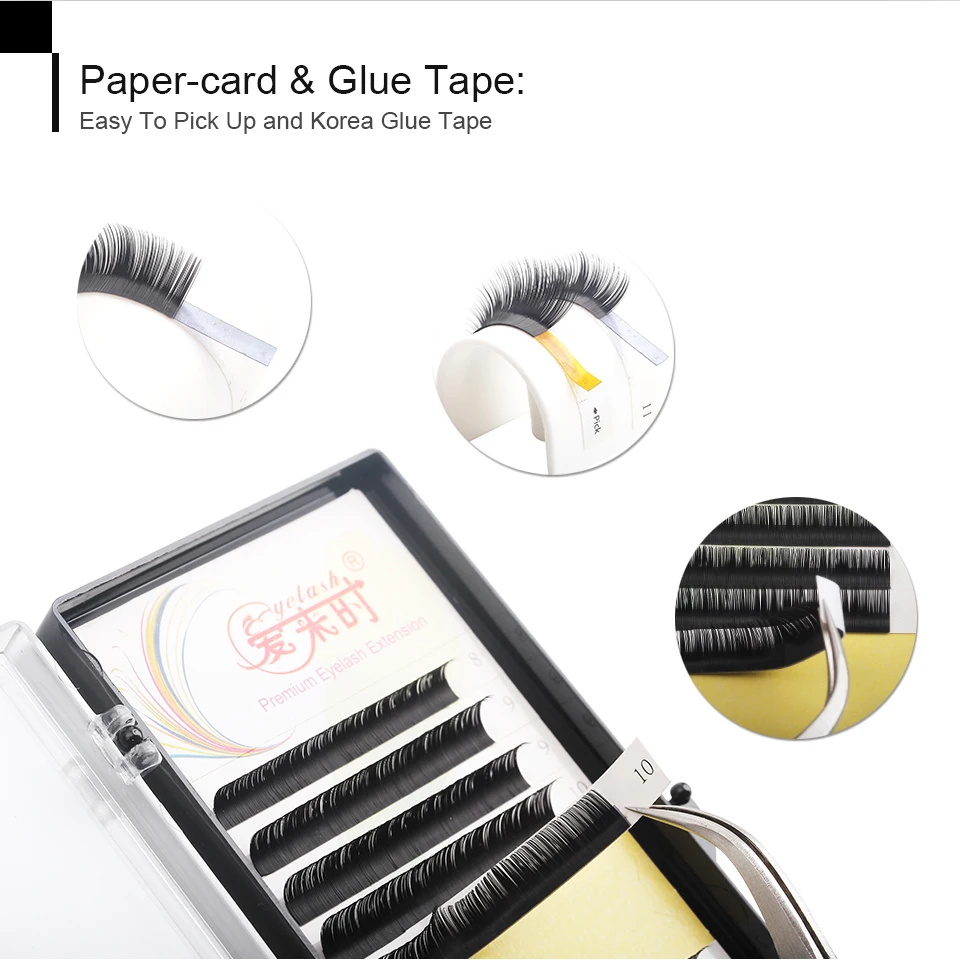 NEWCOME All Size Eyelash Extension 0.03-0.25 Individual Eyelashes Silk Lash Classic Lashes Extension for Professional Supplies