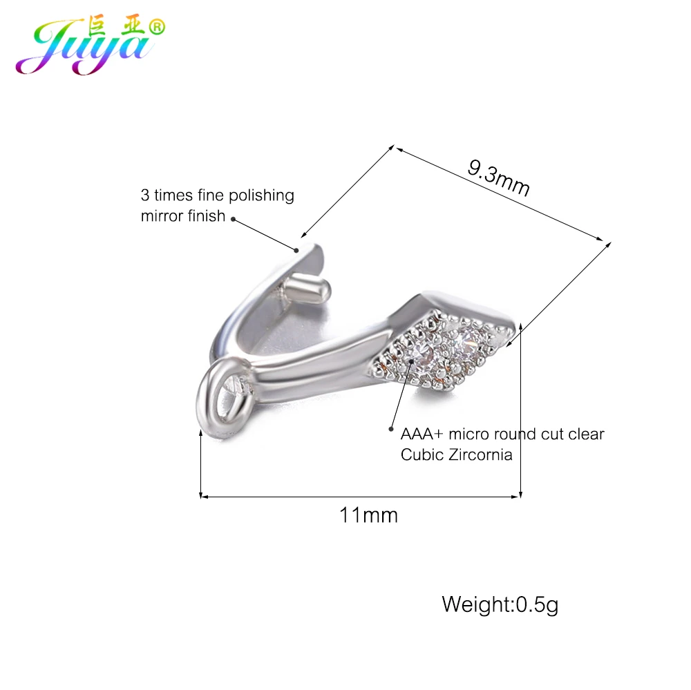 Hand made Earring Clips Clamp Pinch Clip Hook Bails Accessories For Women DIY Crystal Agate Earrings Making