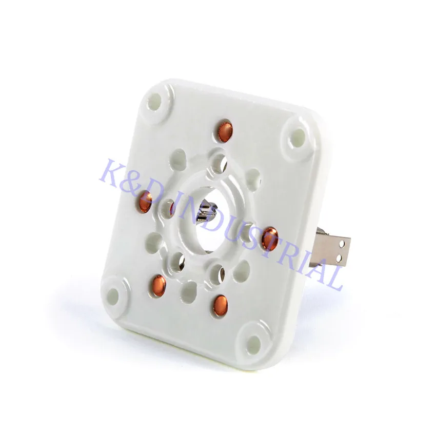 1 unidad GZC5-A 5 pines 3-500Z 4-400 U5G Base de tubo de cerámica para 5 pines 3-500Z 4-400 piezas de amplificador DIY de guitarra