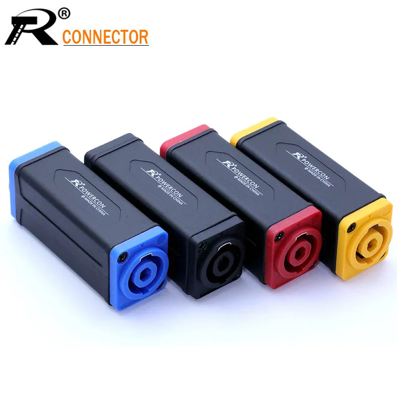 10pcs 4 Pin Speaker Power Amplifier Connector Female to Female AC Coupler Extender Adapter Loudspeaker Audio Cable Adapter