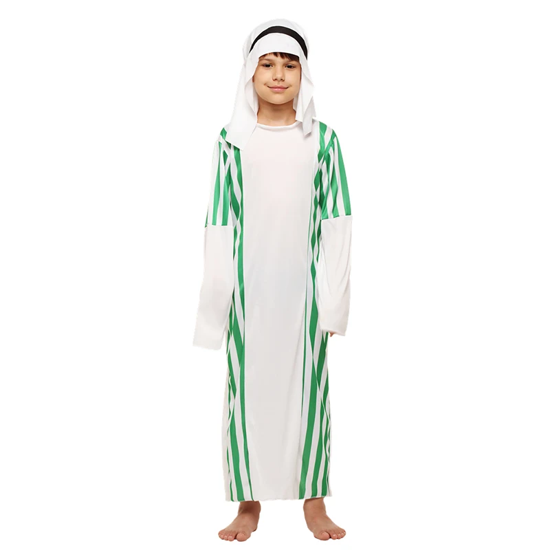 Kids Arab Arabian Costume Middle East Costume Robe Boy Child Prince Clothes Halloween Carnival Cosplay Children Muslim Costumes