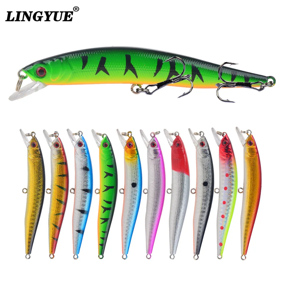 1pcs 8g 10cm 10 Colors Hard Bait Minnow Fishing lures Peche Bass Trolling Artificial Hard Bait Crankbait Carp Fishing Tackle