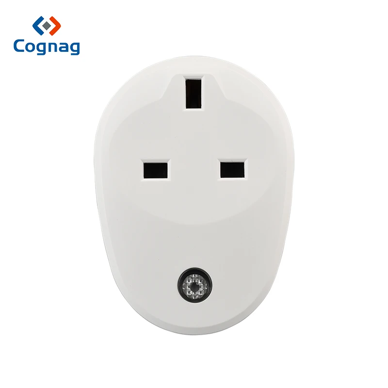 

white 13A UK plug socket Wi-fi Socket Outlet with blue LED light Timer Function No Hub ewquired 10A 110V-250V 2200W