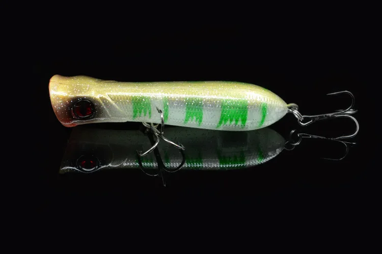 Señuelo Popper artificial japonés con bolas ruidosas - imagen 4