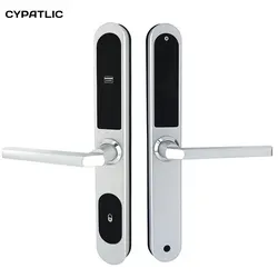 RFID room key hotel digital entrance metal door lock swipe card with 3585 Mortise