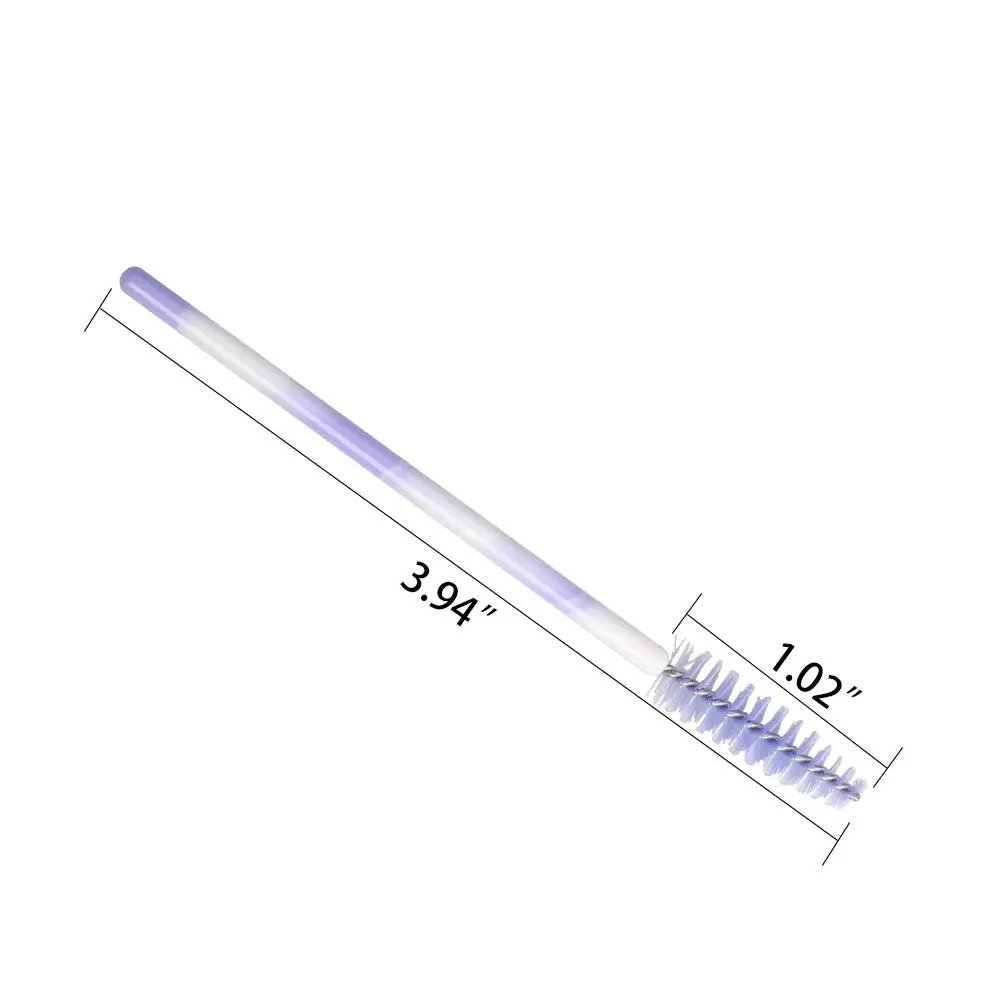 500 Stuks Hoge Kwaliteit Nylon Wegwerp Mascara Wands Zachte Mascara Borstel Wand Wenkbrauw Kam Borstels Professionele Wimpers Tool