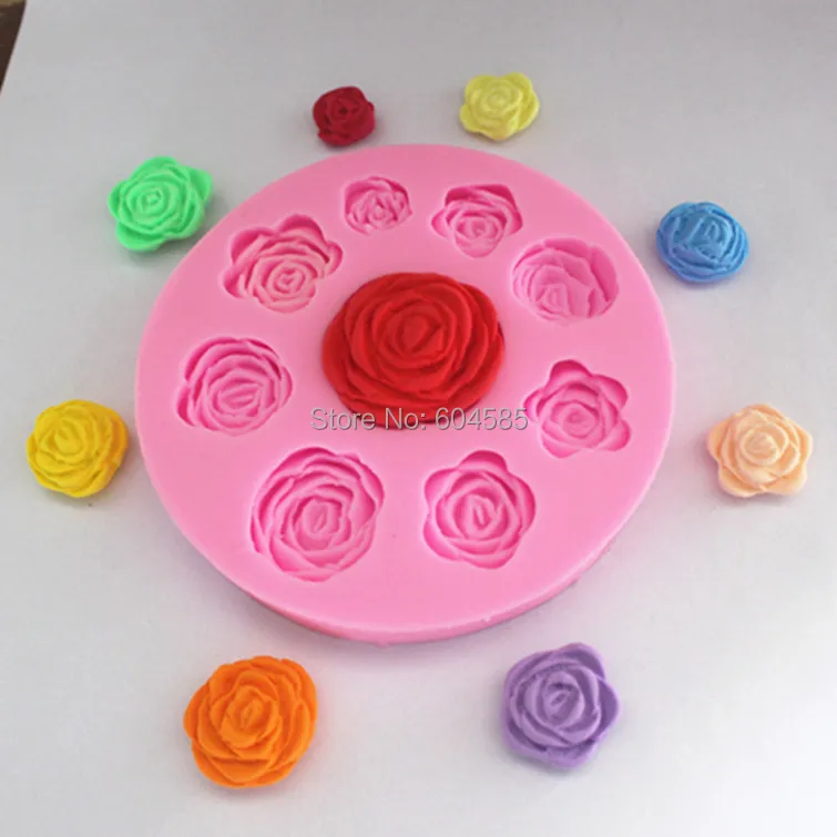 non stick Sugar paste, Chocolate, Fondant, Butter, Resin, Cabochon, Polymer Clay Mold, Soap Mold, dia 10.2cm h 1.2cm    FM007