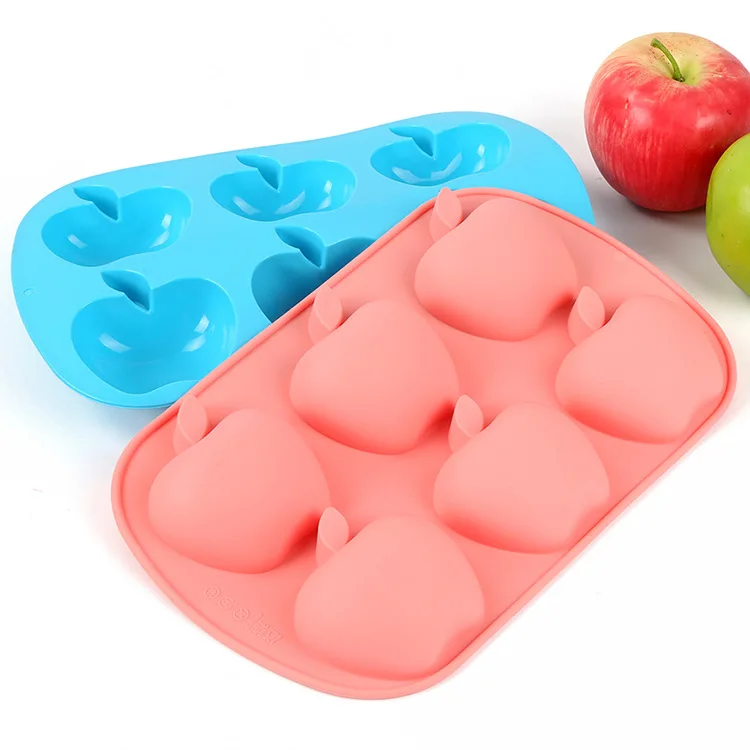 Baking Accessories Kitchen Bakeware Supplies Apple Ice Cube Silicone Mould Cake Molds Decorative Confeitaria Bolo E386