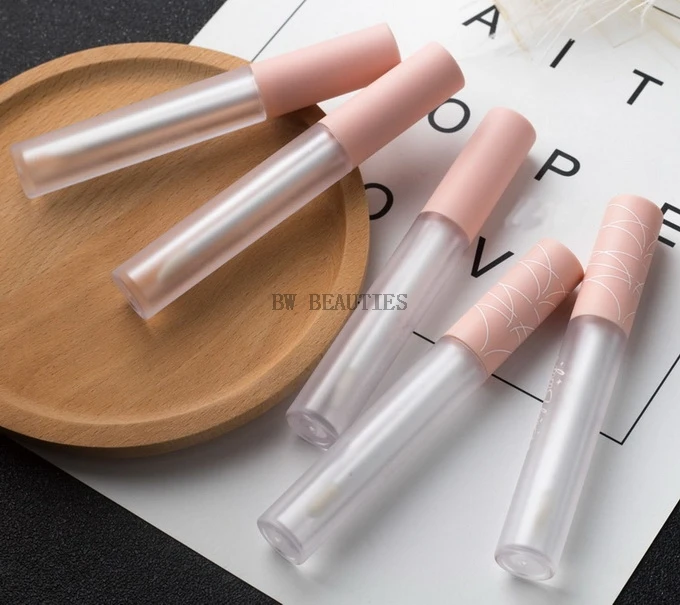 100Pcs/Lot Empty Liquid Lipstick Lip Balm Tube Pink Cream DIY Lip Gloss Cream Containers Makeup Sample Bottles