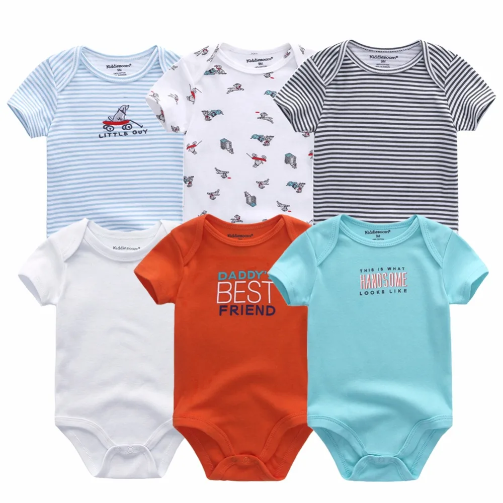 

New 2019 Cute Baby Clothes Newborn Boy Girl Clothing Set Print Roupas de bebe Baby Rompers 0-12M Newborn Cotton