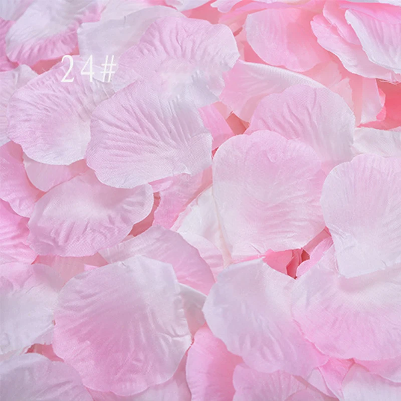 Gradient Artificial Petals for Wedding Color Mixture Rose Petals Party Event Decoration Flowers Charming Mariage bruiloft  SR03