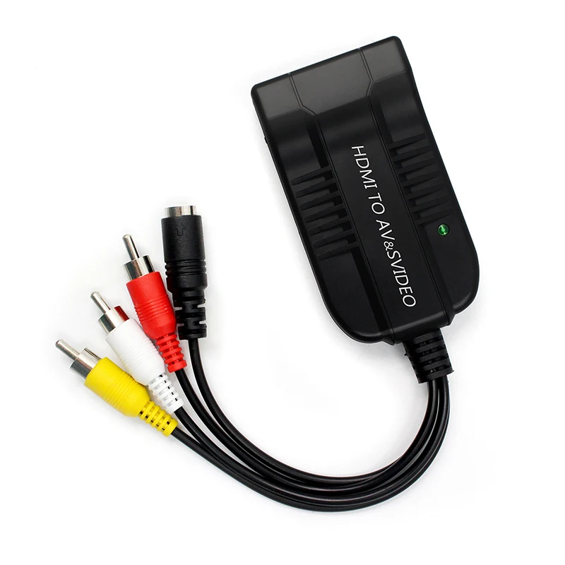 HDMI-kompatibel zu AV CVBS Composite S-Video R/L Audio Adapter 720P 1080P Für für DVD VCR PS2 HD\ zu AV CVBS S-Video